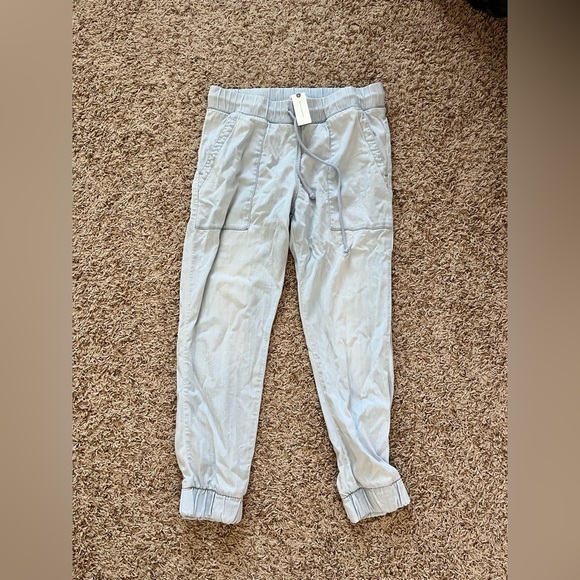 Anthropologie x Cloth and Stone Chambray Blue Joggers - Picture 7 of 12
